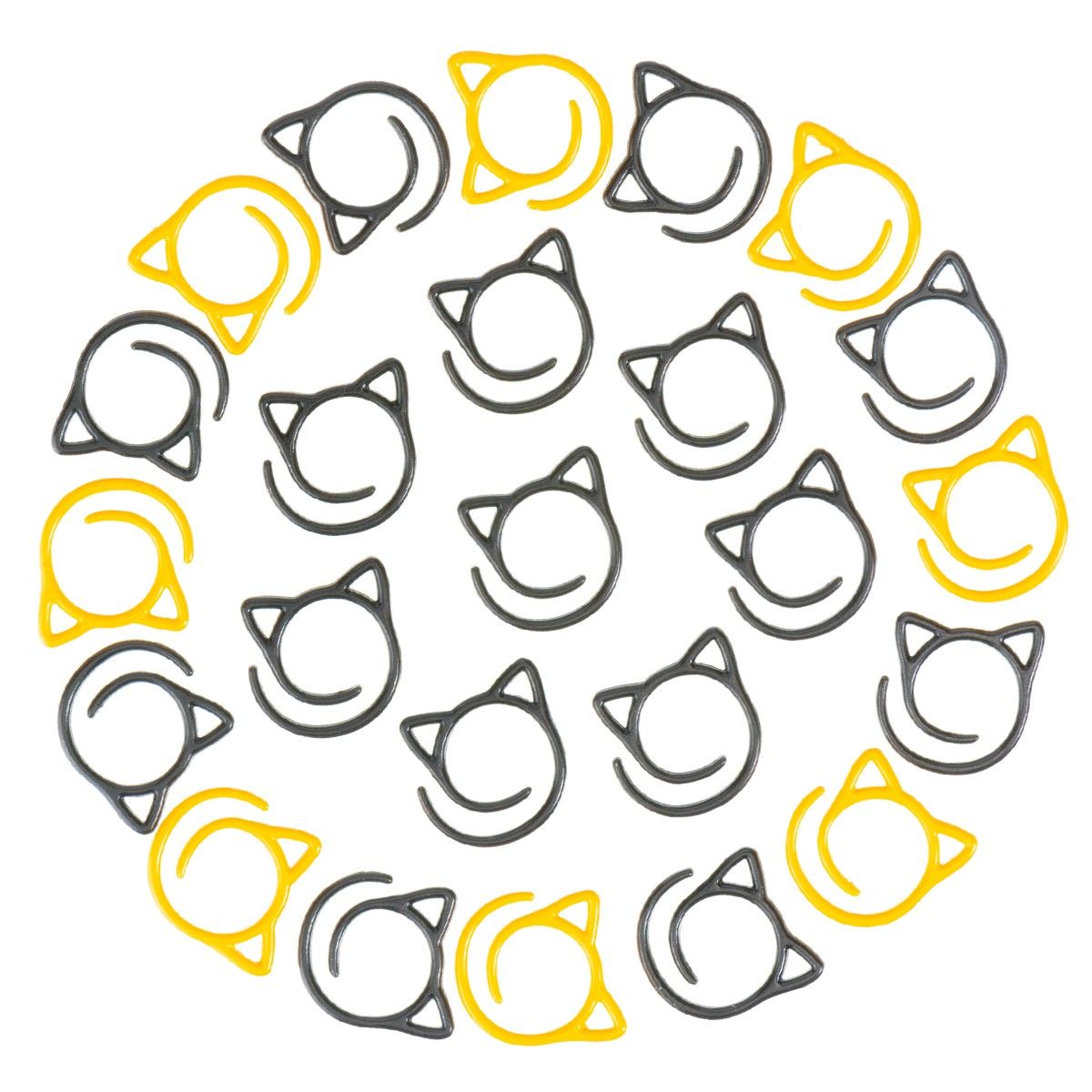 Metal Stitch Markers - Halloween Cat