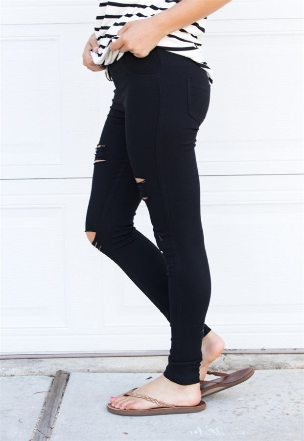 Distressed Jeggings