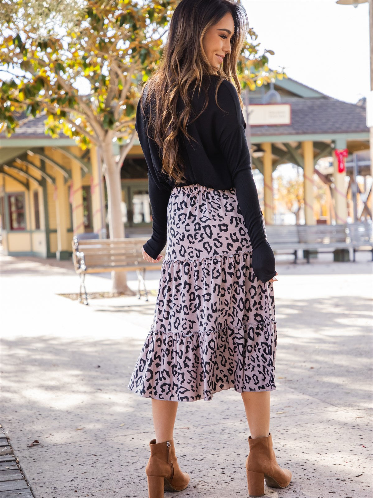 Amara Animal Print Skirt
