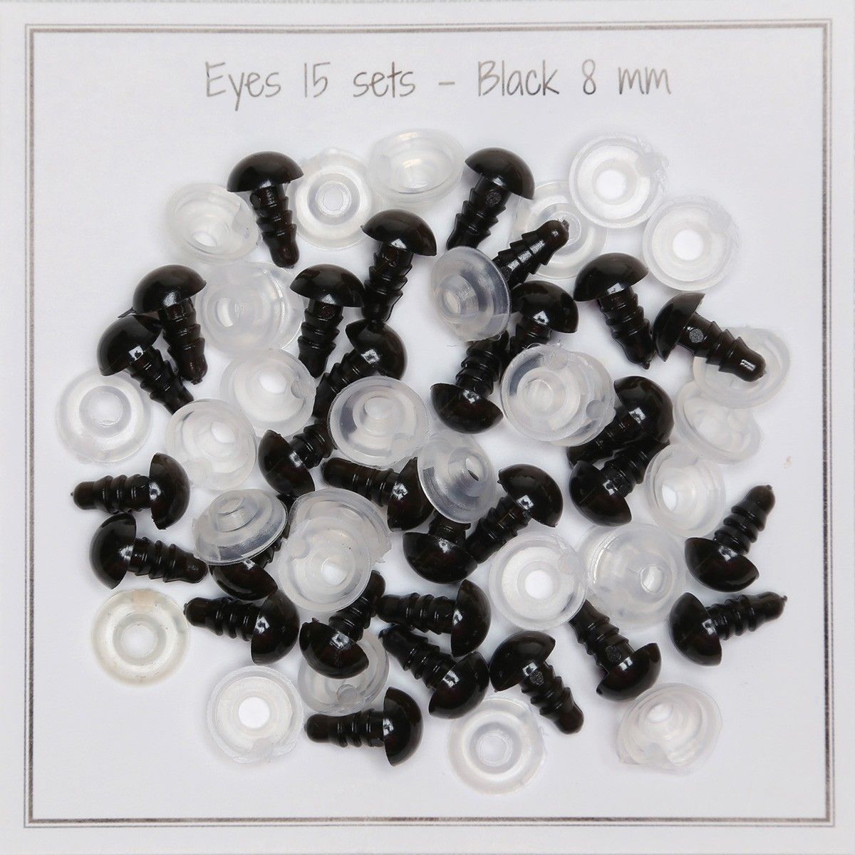 Safety eyes - 8 mm (0.31 in)