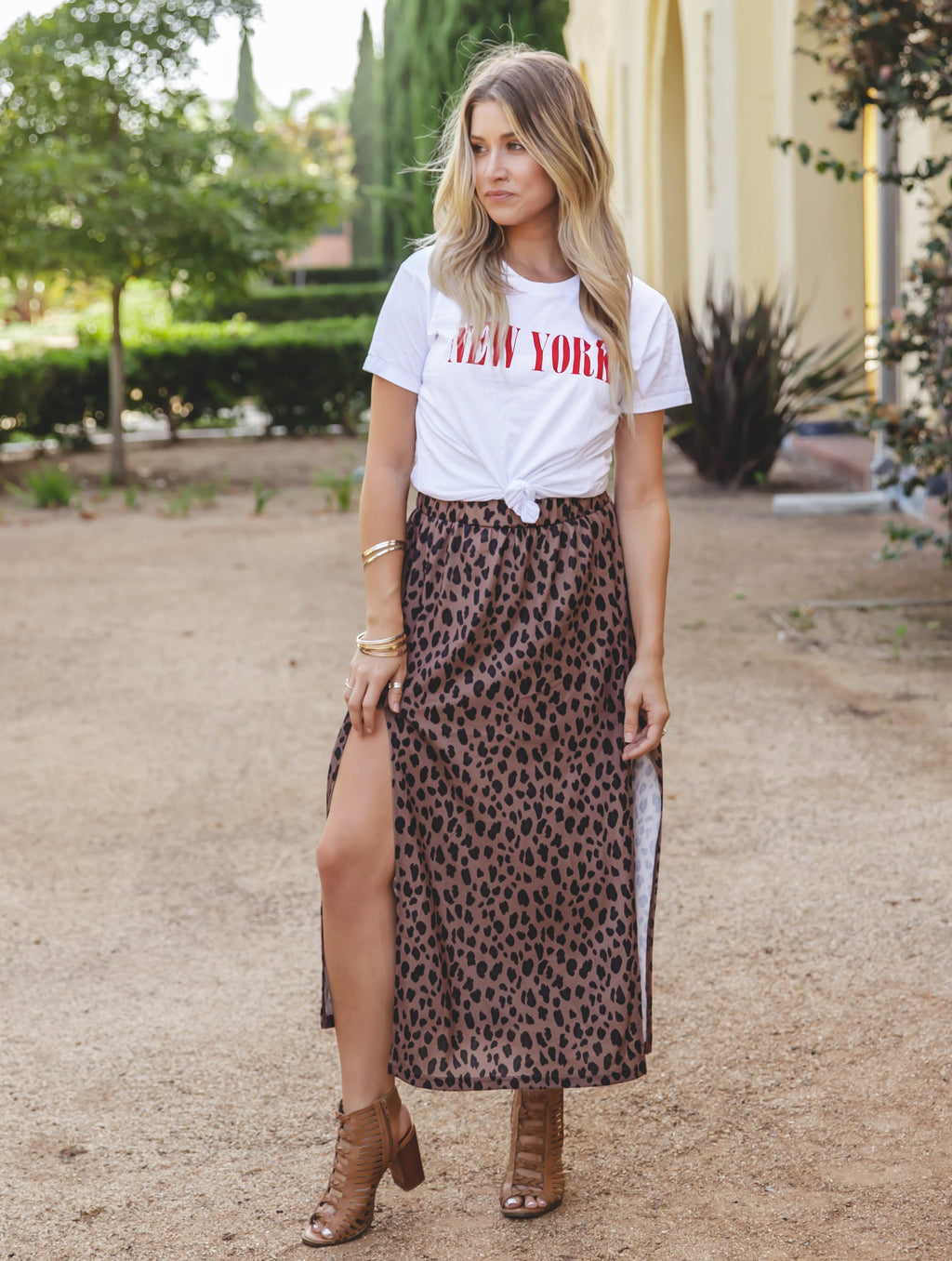 Side Slit Reign Maxi Skirt