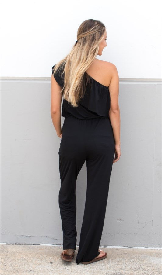 One Shoulder Jumpsuit