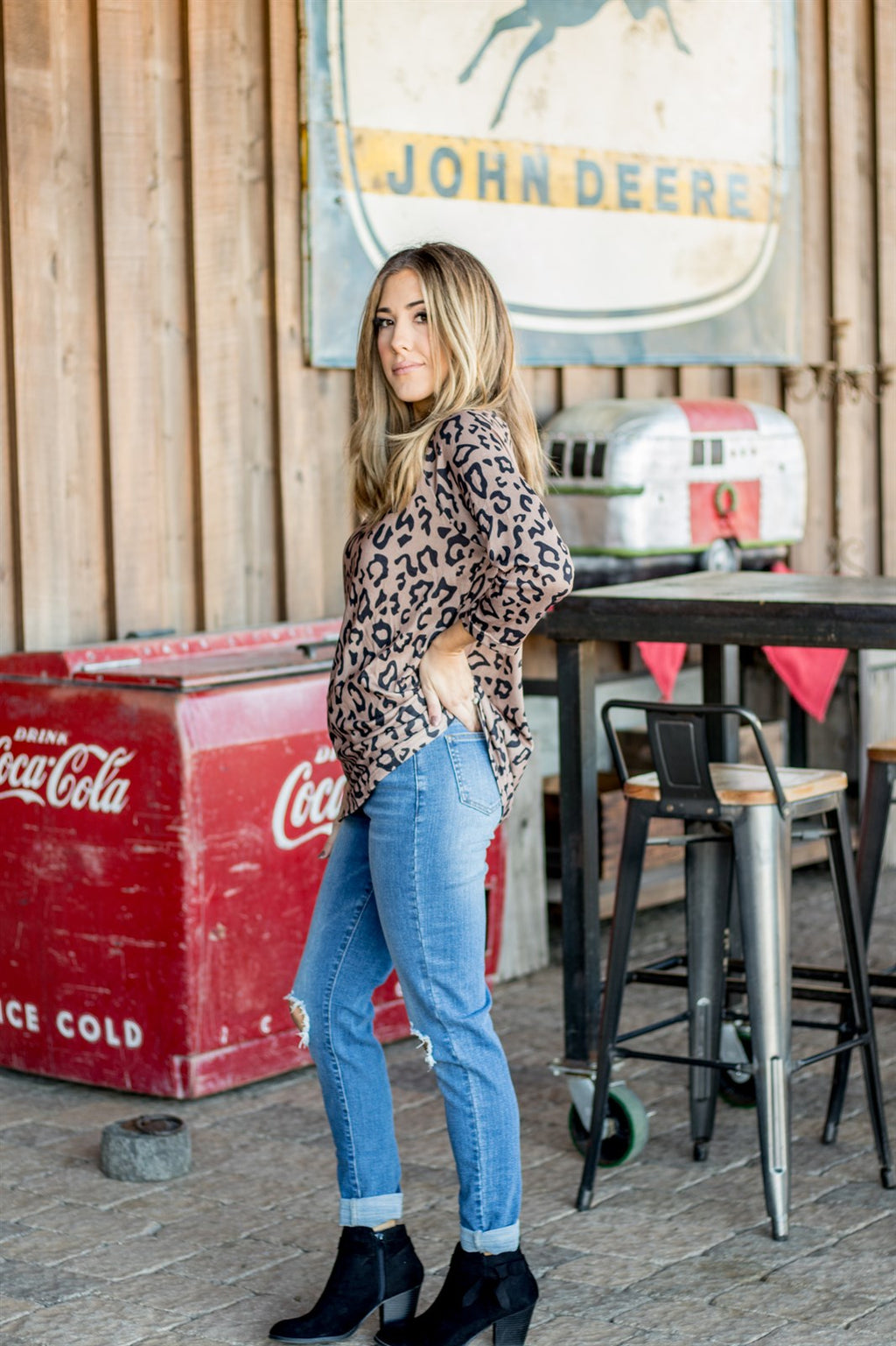 Blair Animal Print Top