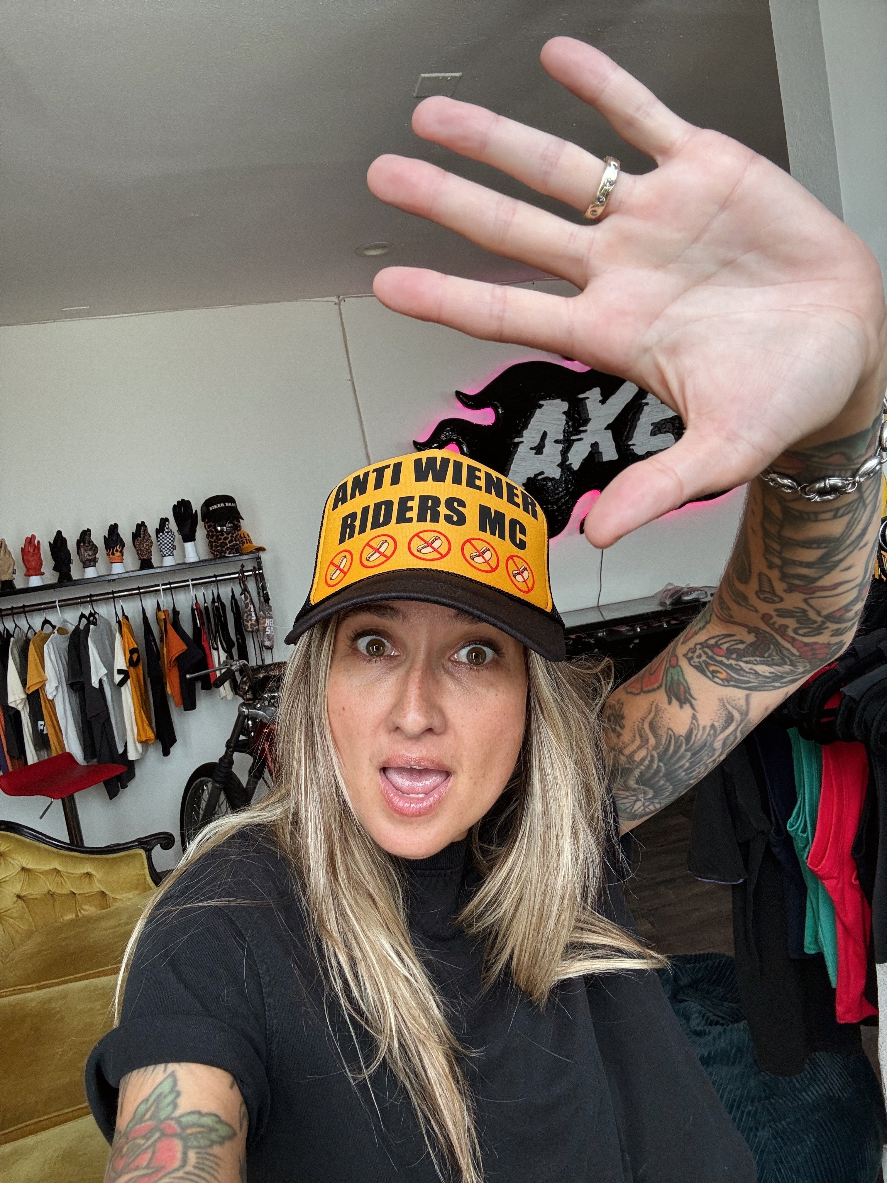 "Anti-Wiener Riders MC" Trucker Hat