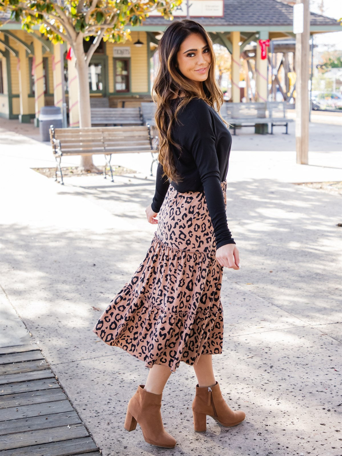 Amara Animal Print Skirt
