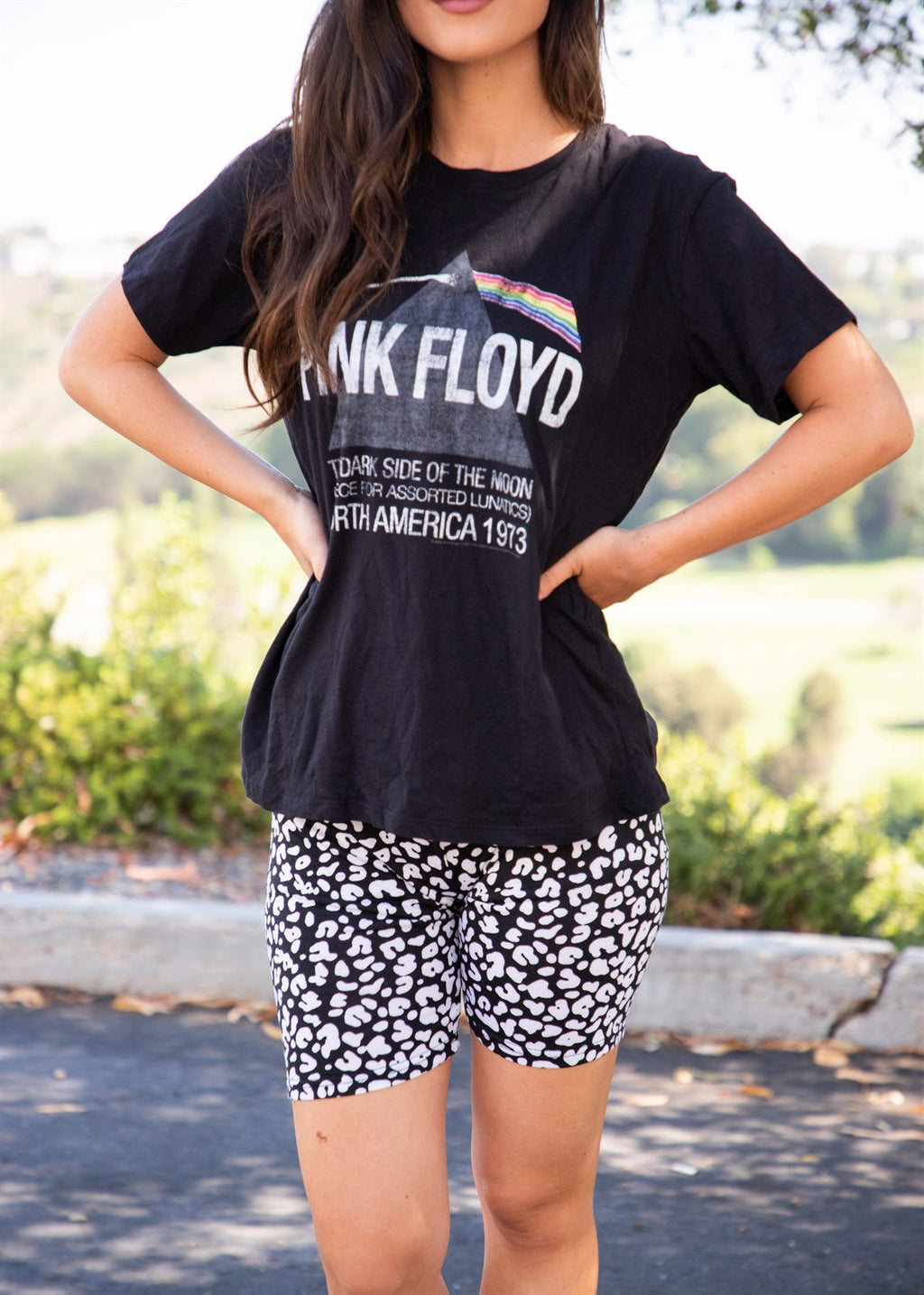 Animal Print Gracyn Biker Shorts