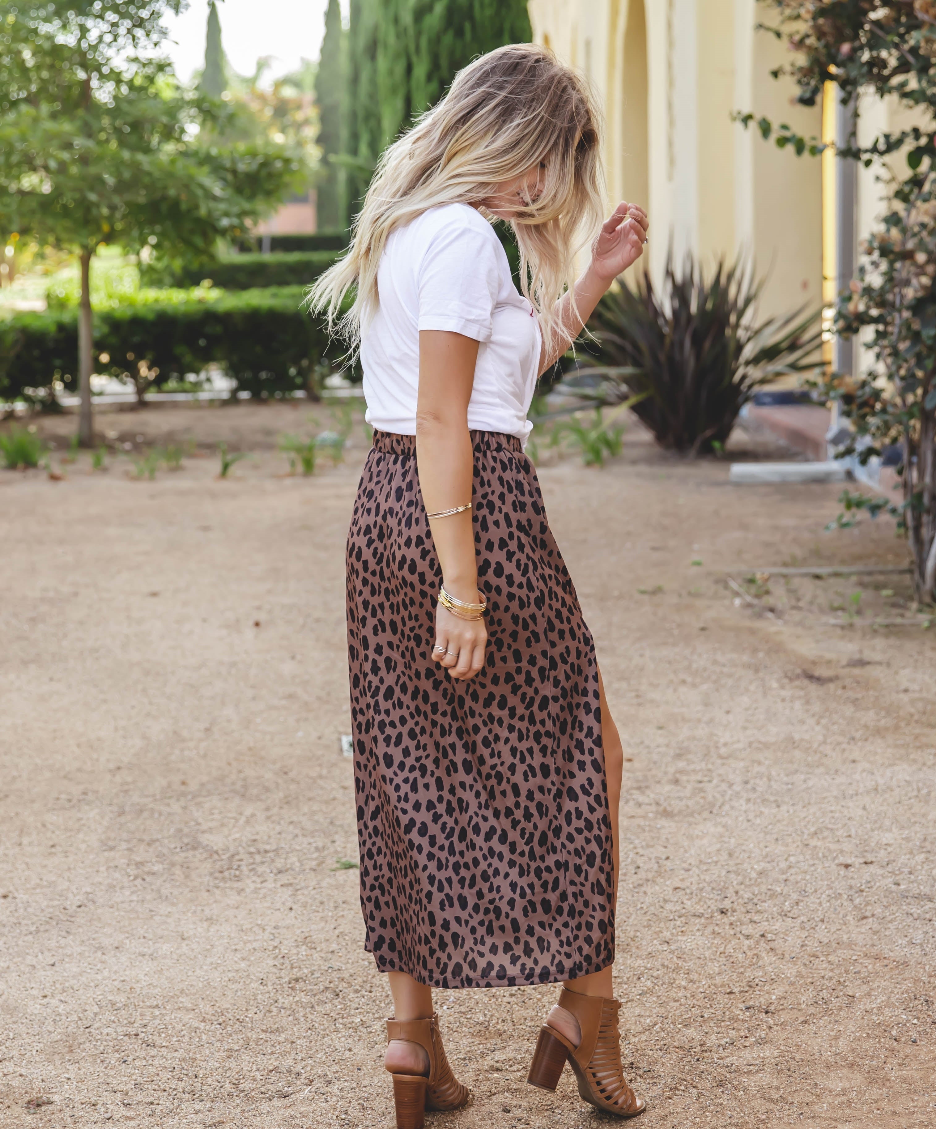 Side Slit Reign Maxi Skirt