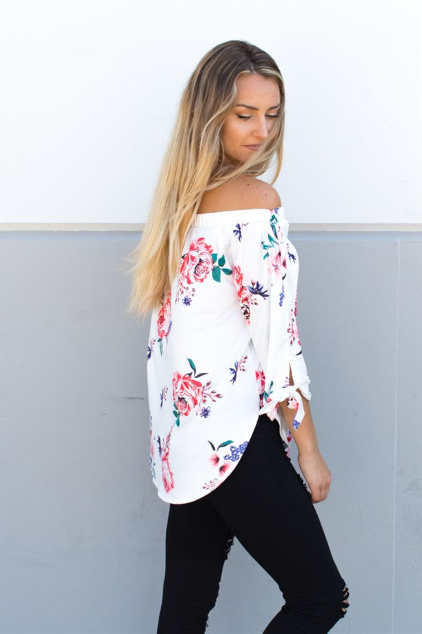 Floral Off Shoulder Top