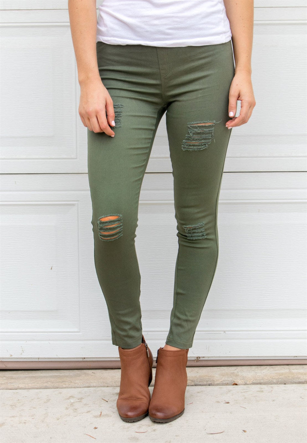 Distressed Jeggings