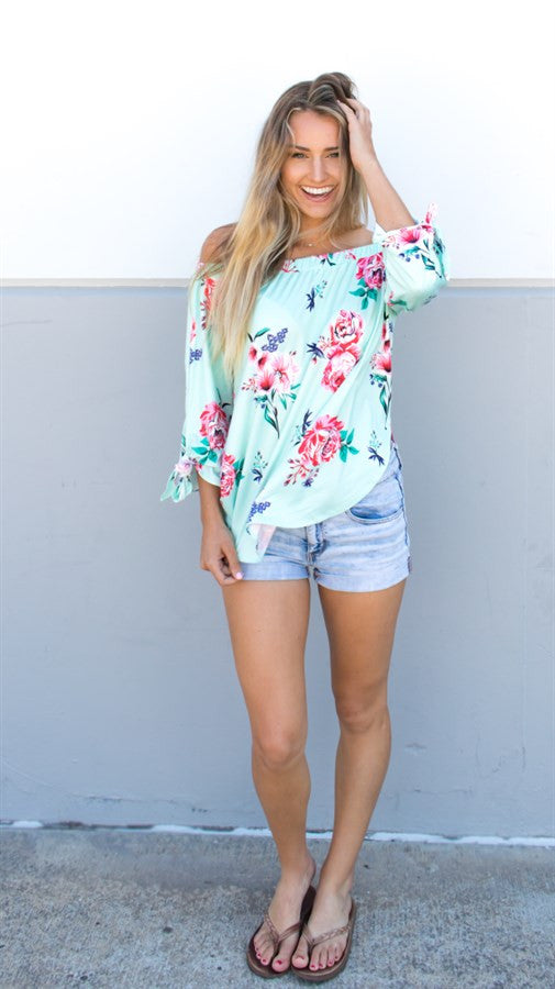 Floral Off Shoulder Top