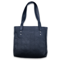Alligator Skin Leather Shoulder Bag with Zebra Print Liner