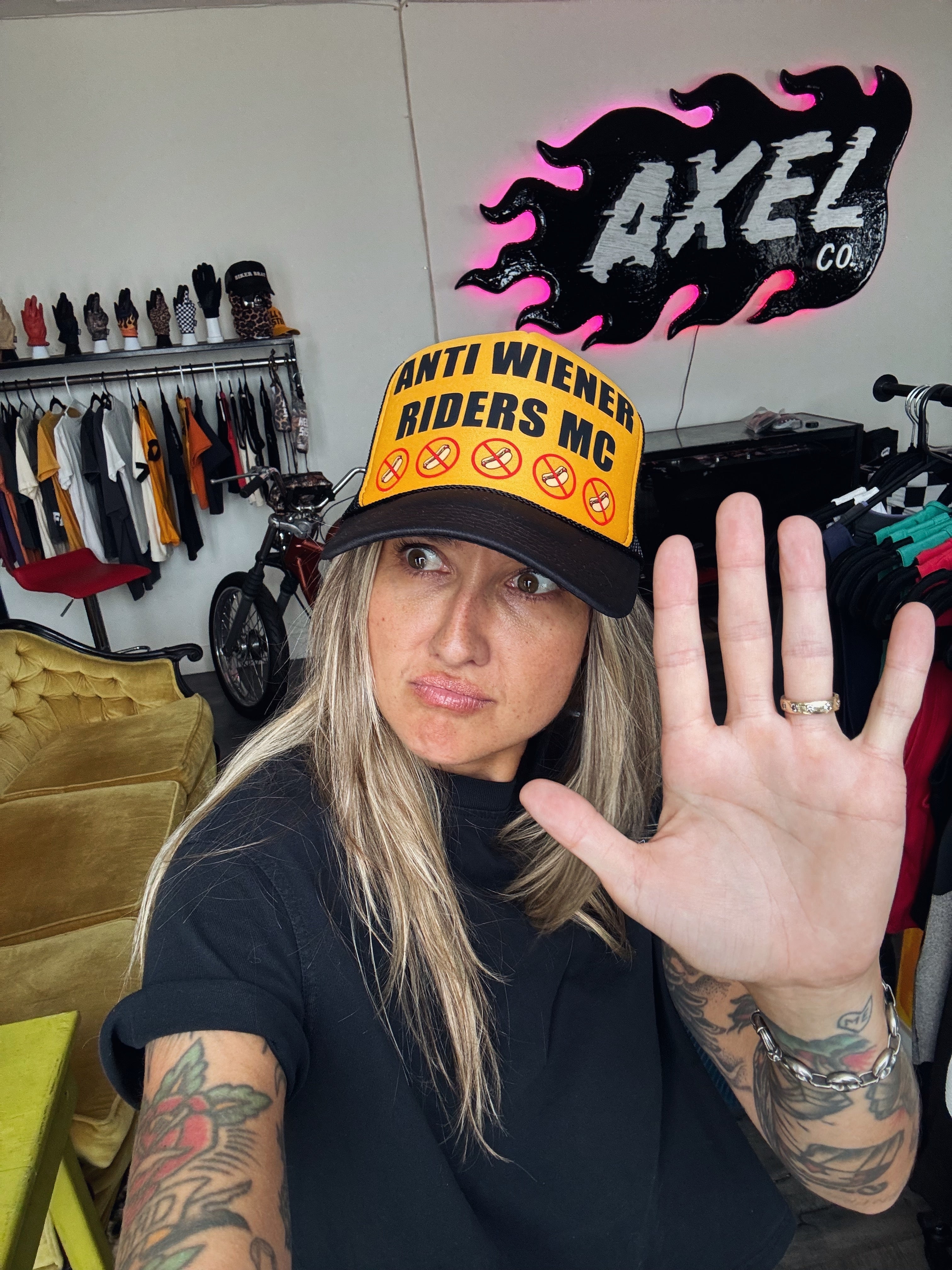 "Anti-Wiener Riders MC" Trucker Hat