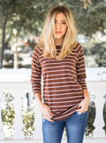 3/4 Sleeve Striped Ella Tunic