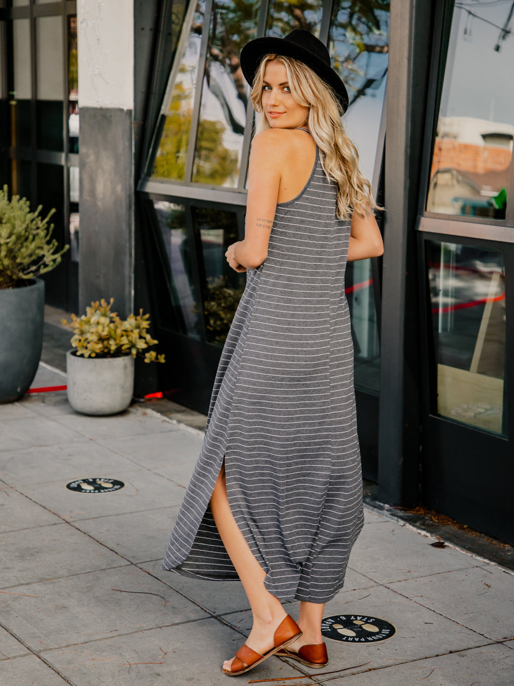 High Neck Maxi Tank Dress