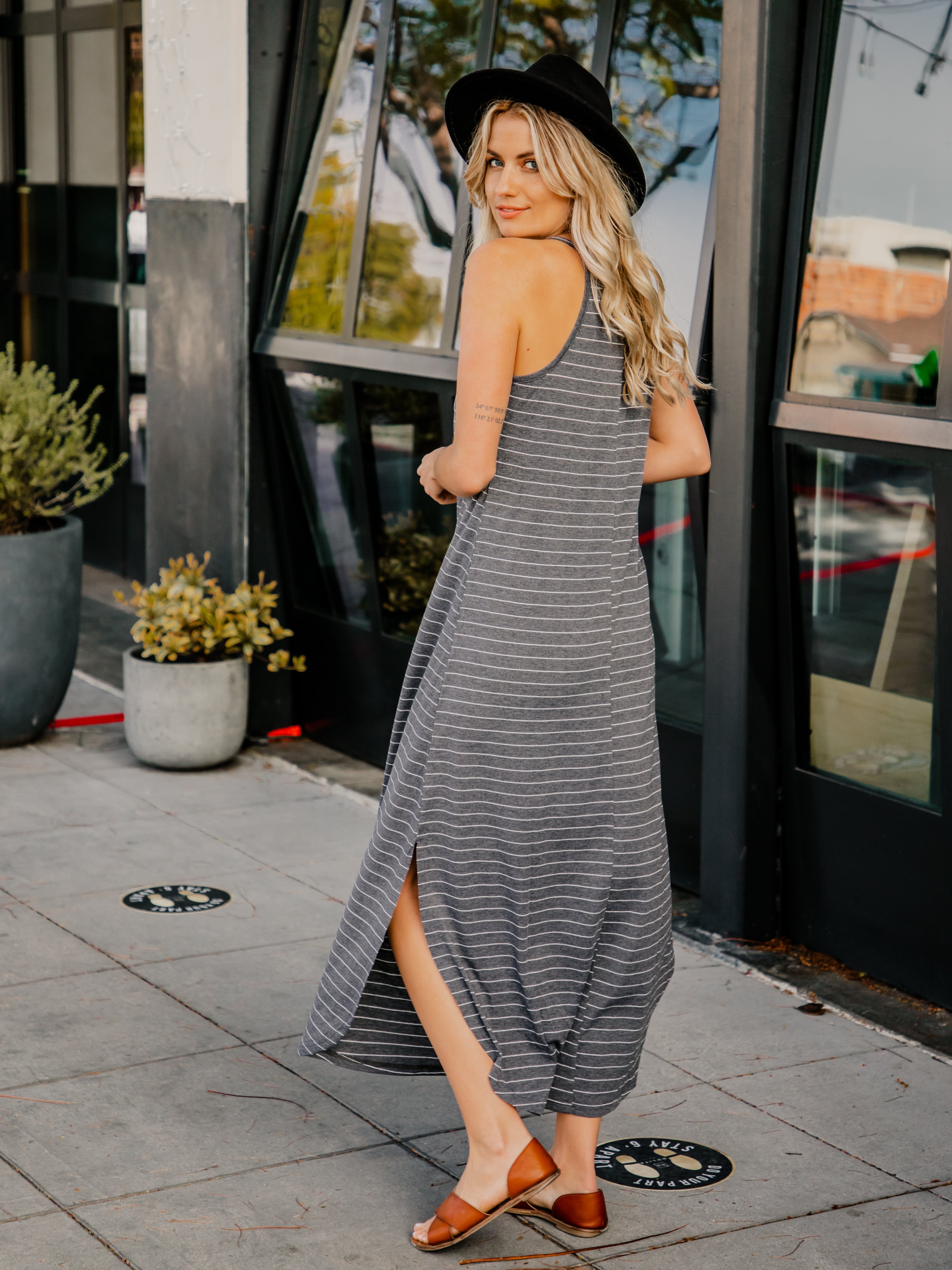High Neck Maxi Tank Dress
