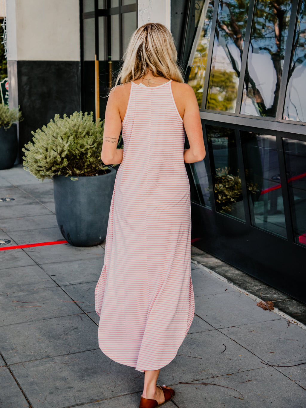 High Neck Maxi Tank Dress