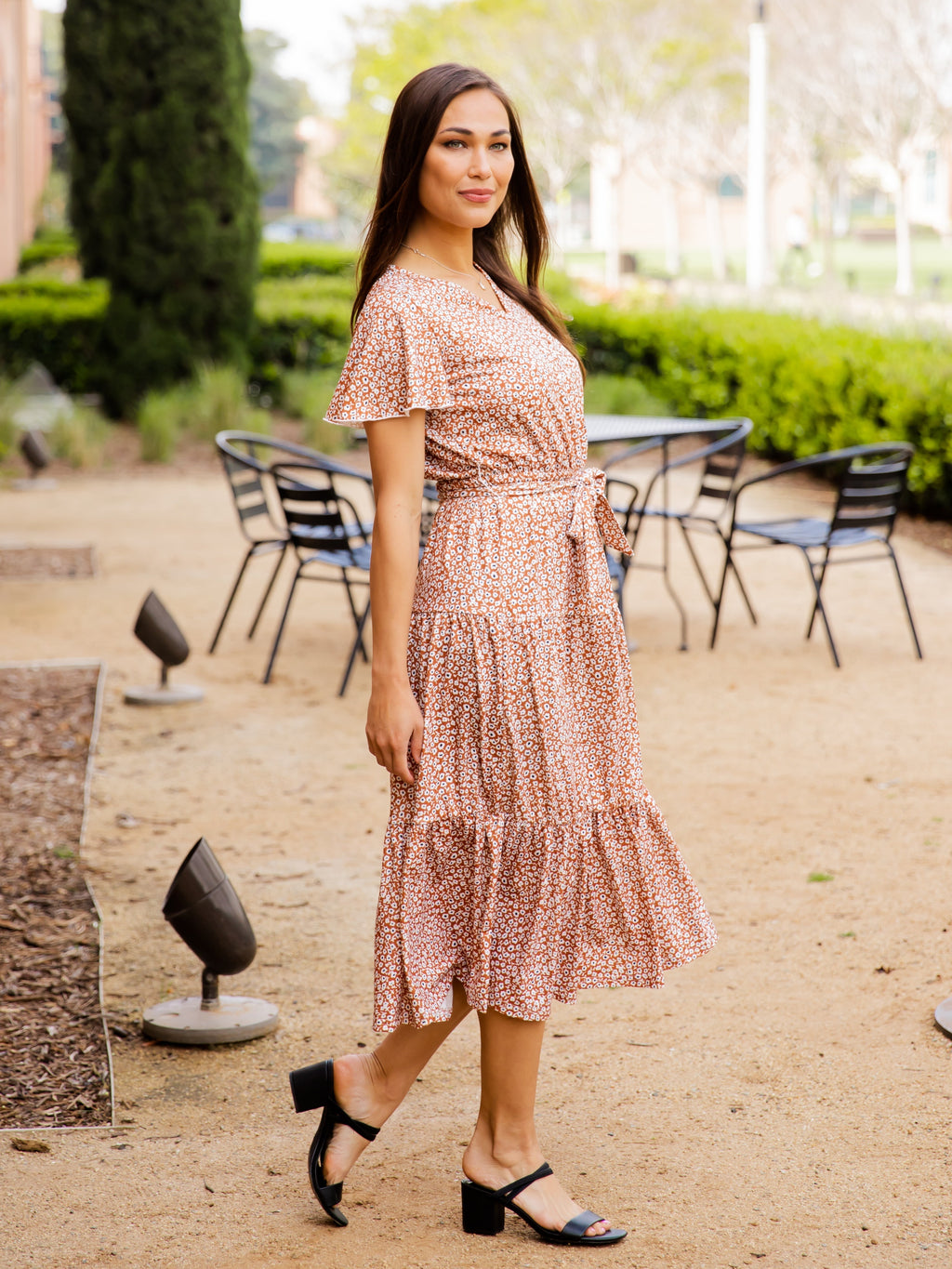 Tiered Tie Waist Stevie Dress