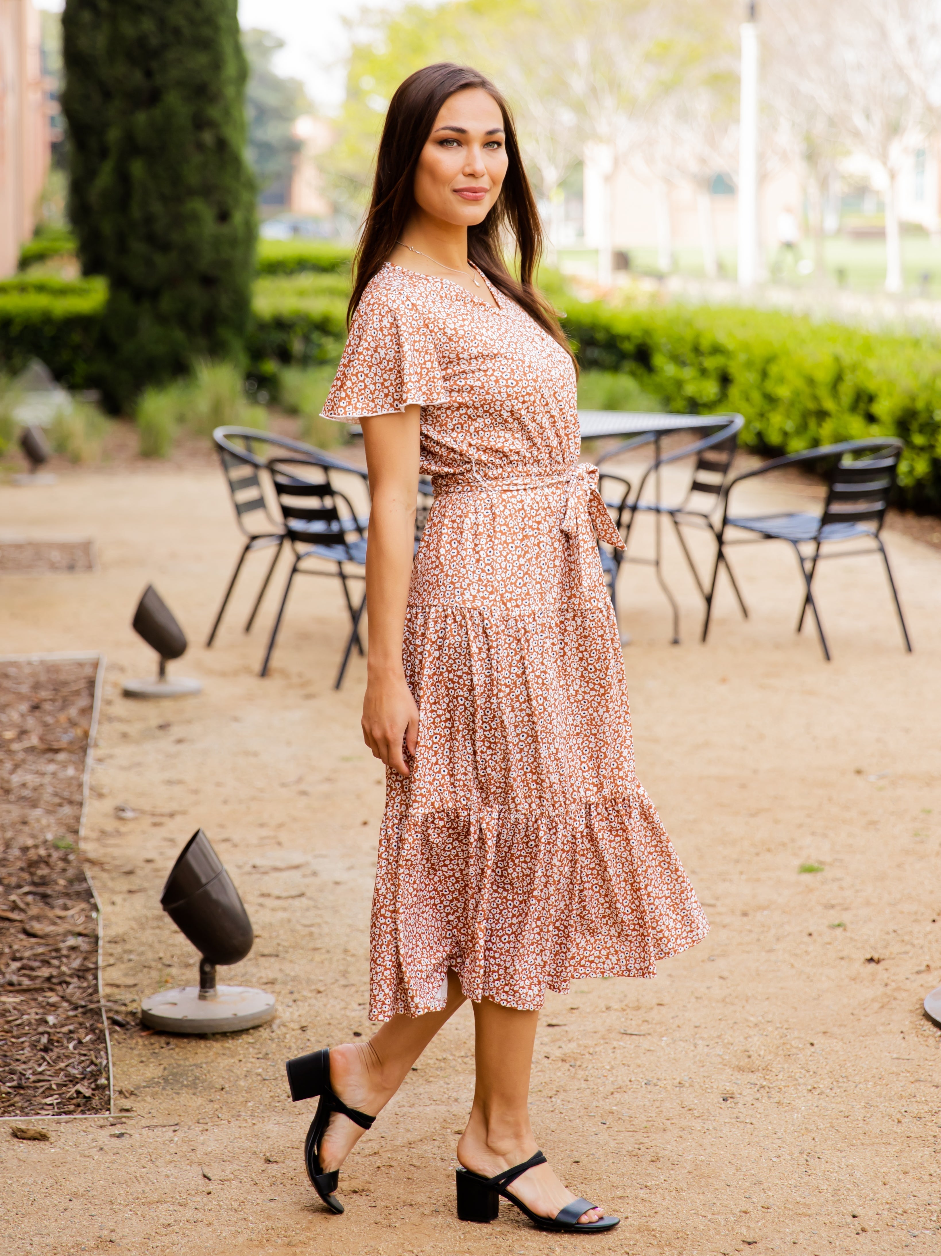 Tiered Tie Waist Stevie Dress