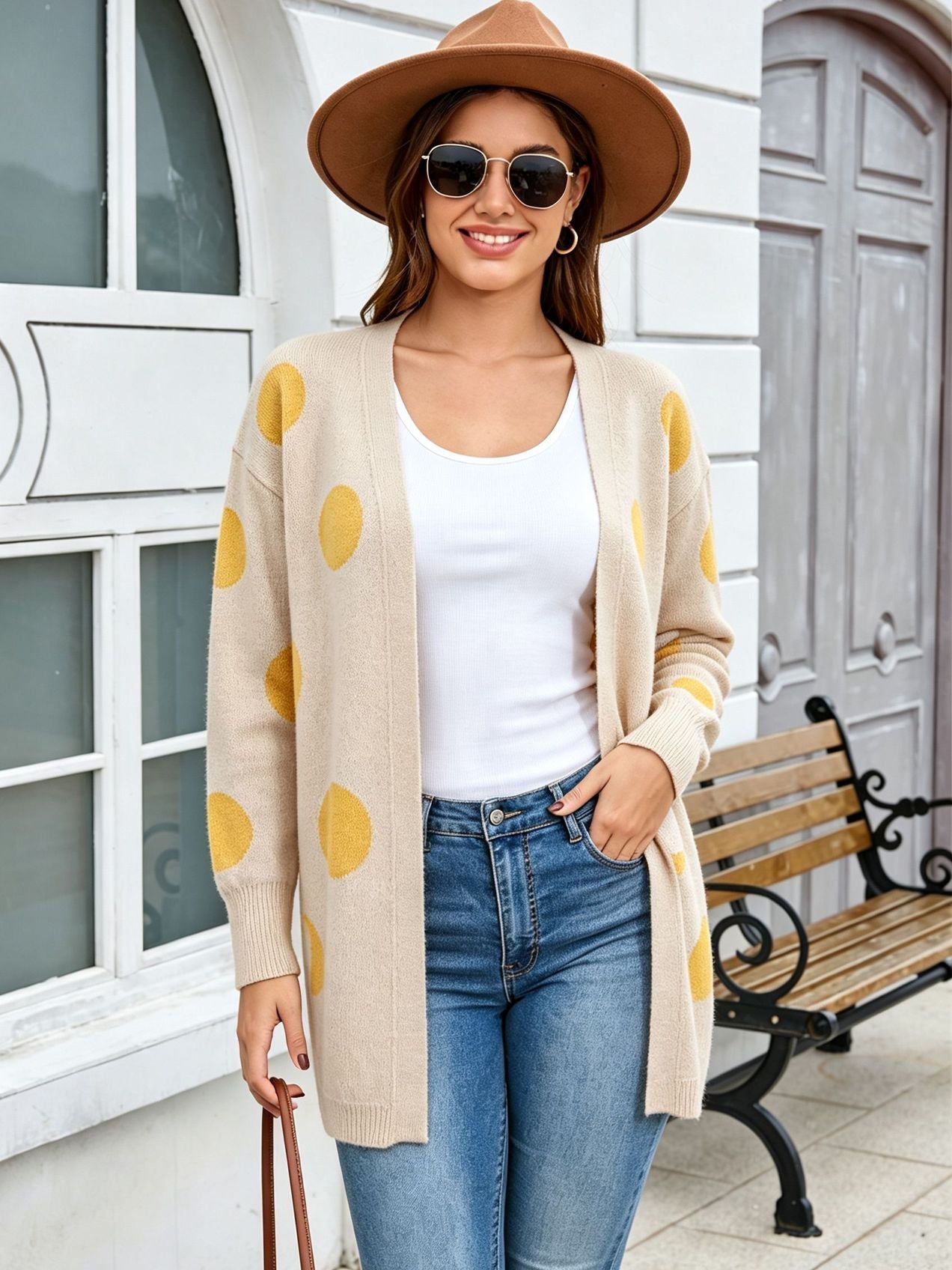 Playful Polka Dot Cardigan