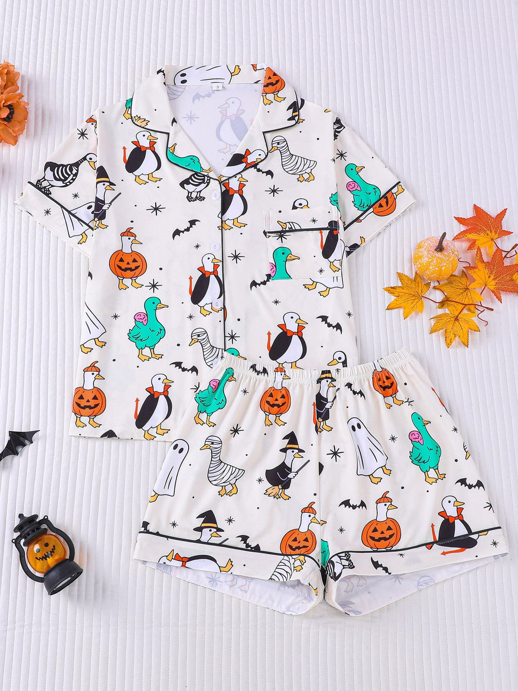 Spooky Ducks Halloween Pajama Set