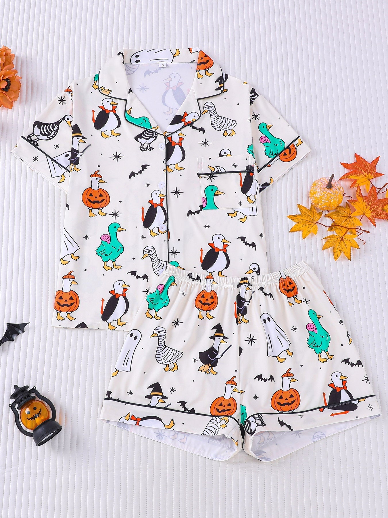 Spooky Ducks Halloween Pajama Set