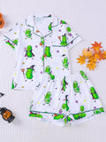 Spooky Pickles Halloween Pajama Set