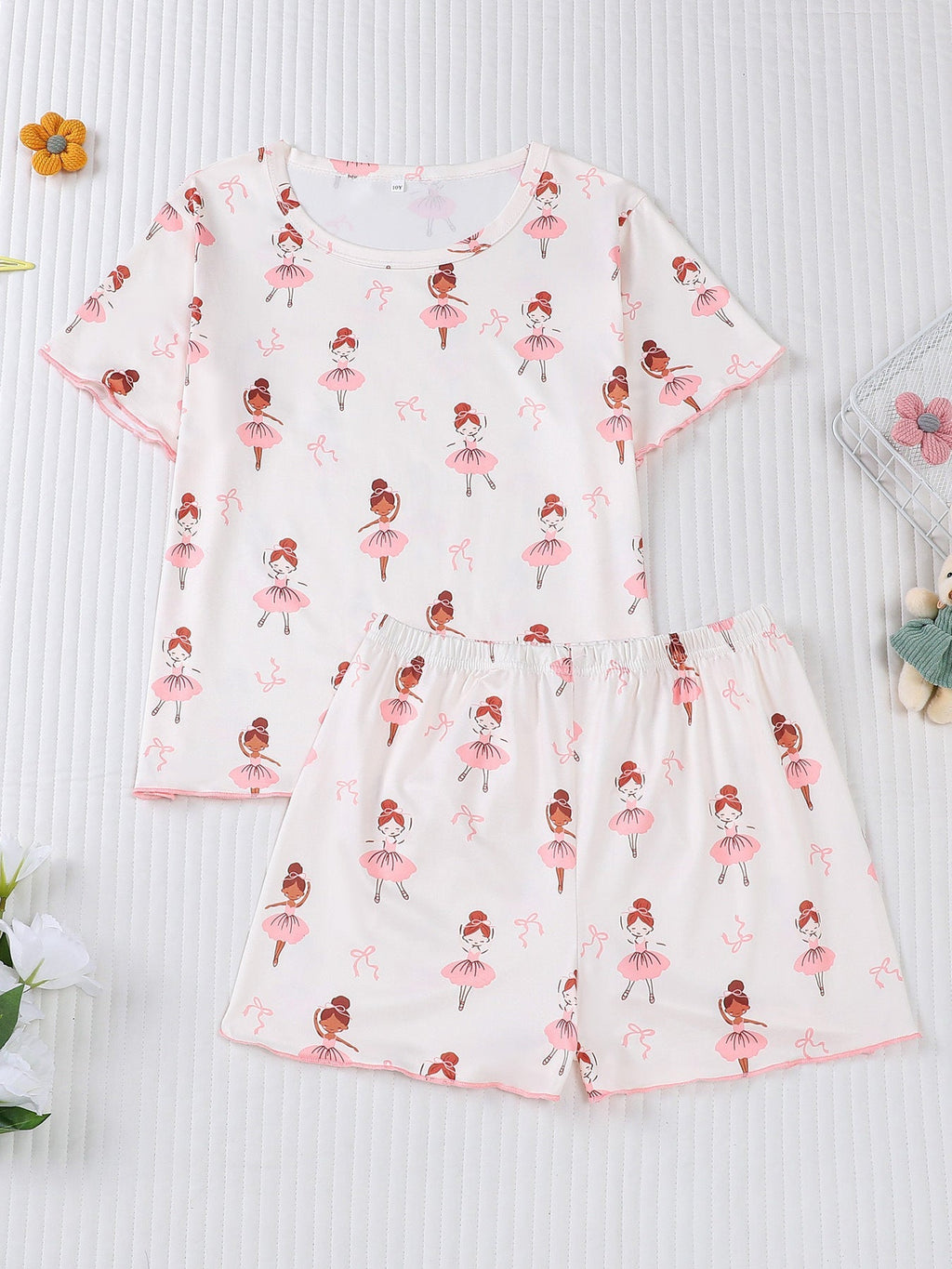 Girls Ballerina Pajama Set