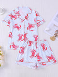 Coastal Crab Stripe Pajama Set