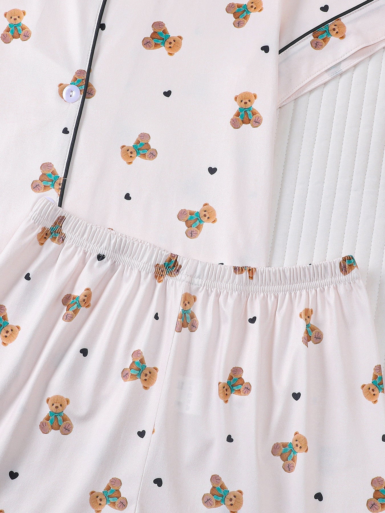 Girls Teddy Bear Pajama Set