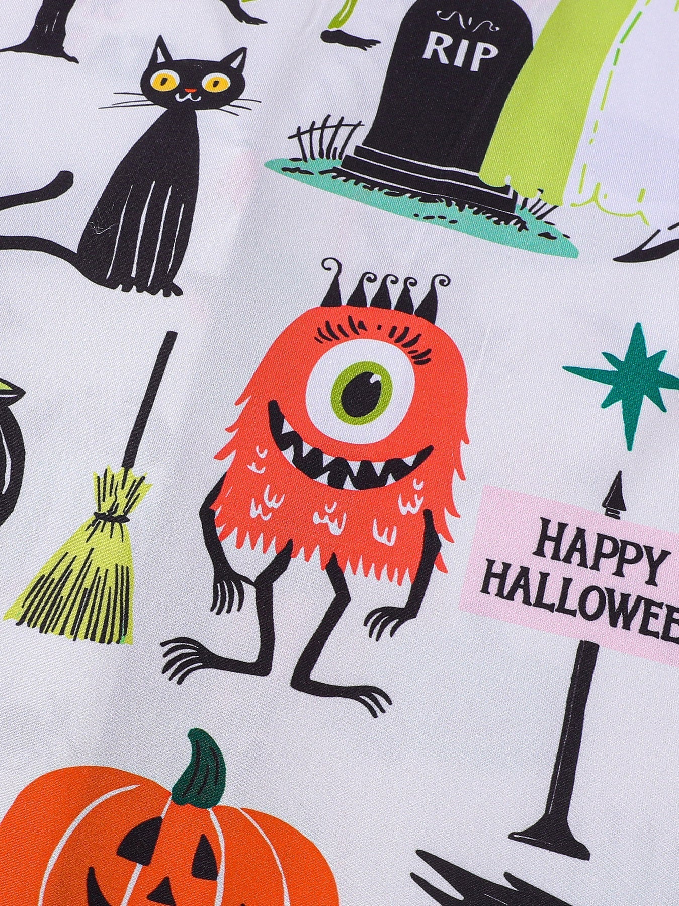 Retro Spooky Halloween Pajama Set