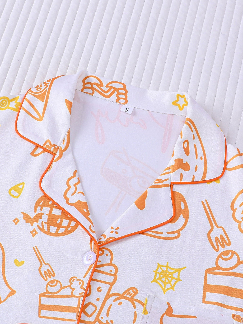 Halloween Party Print Pajama Set
