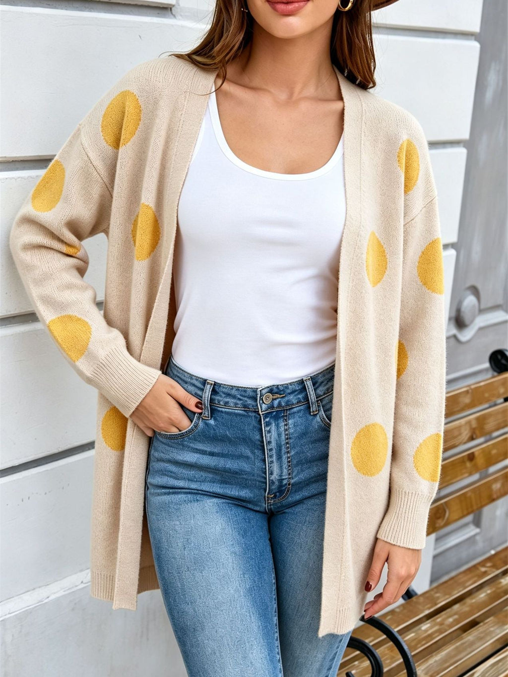 Playful Polka Dot Cardigan