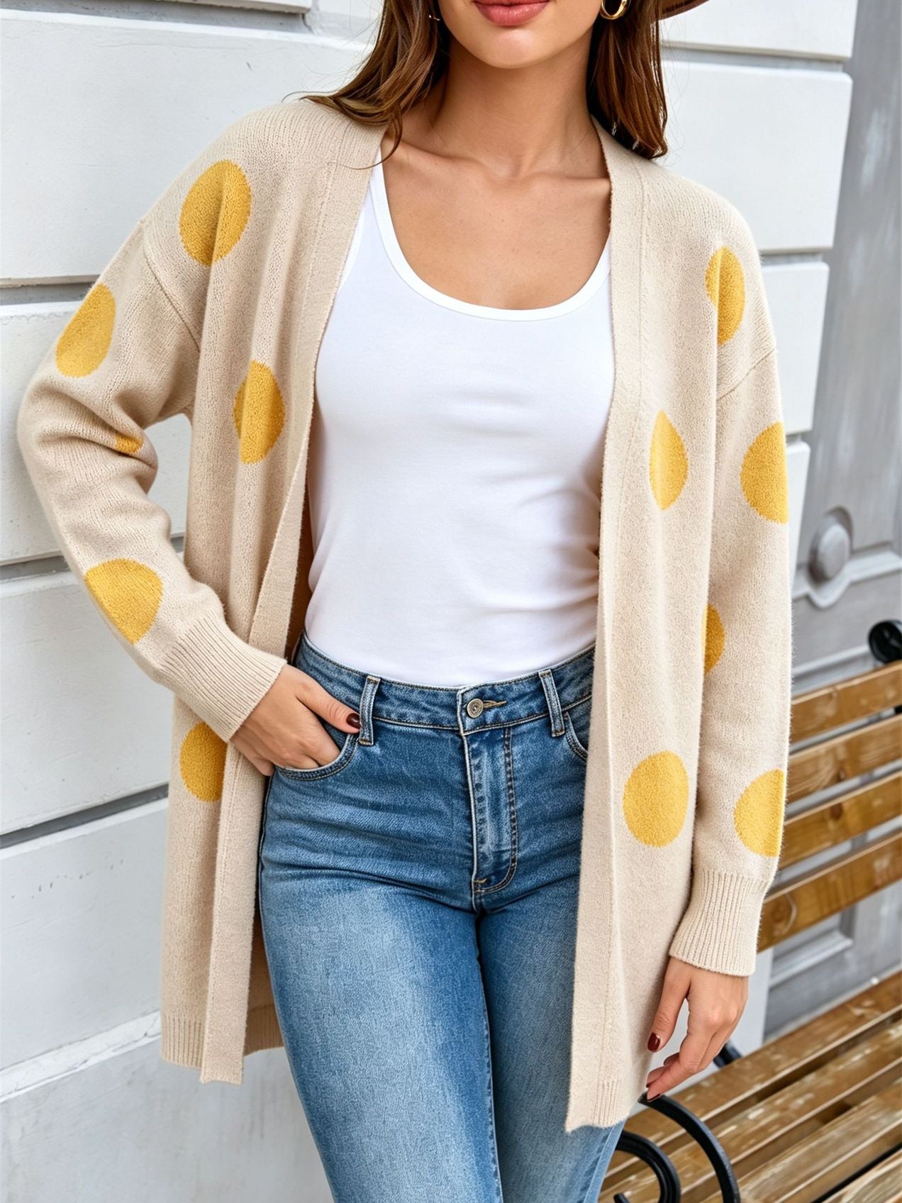 Playful Polka Dot Cardigan