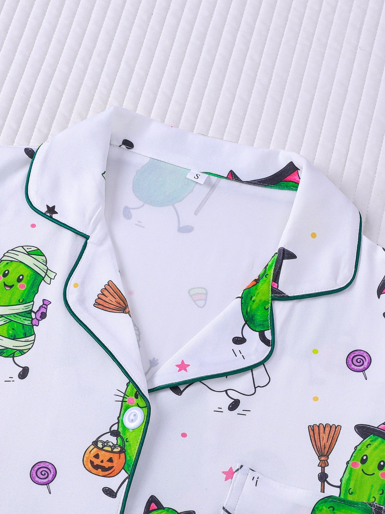Spooky Pickles Halloween Pajama Set