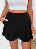 Pleated Front Shorts