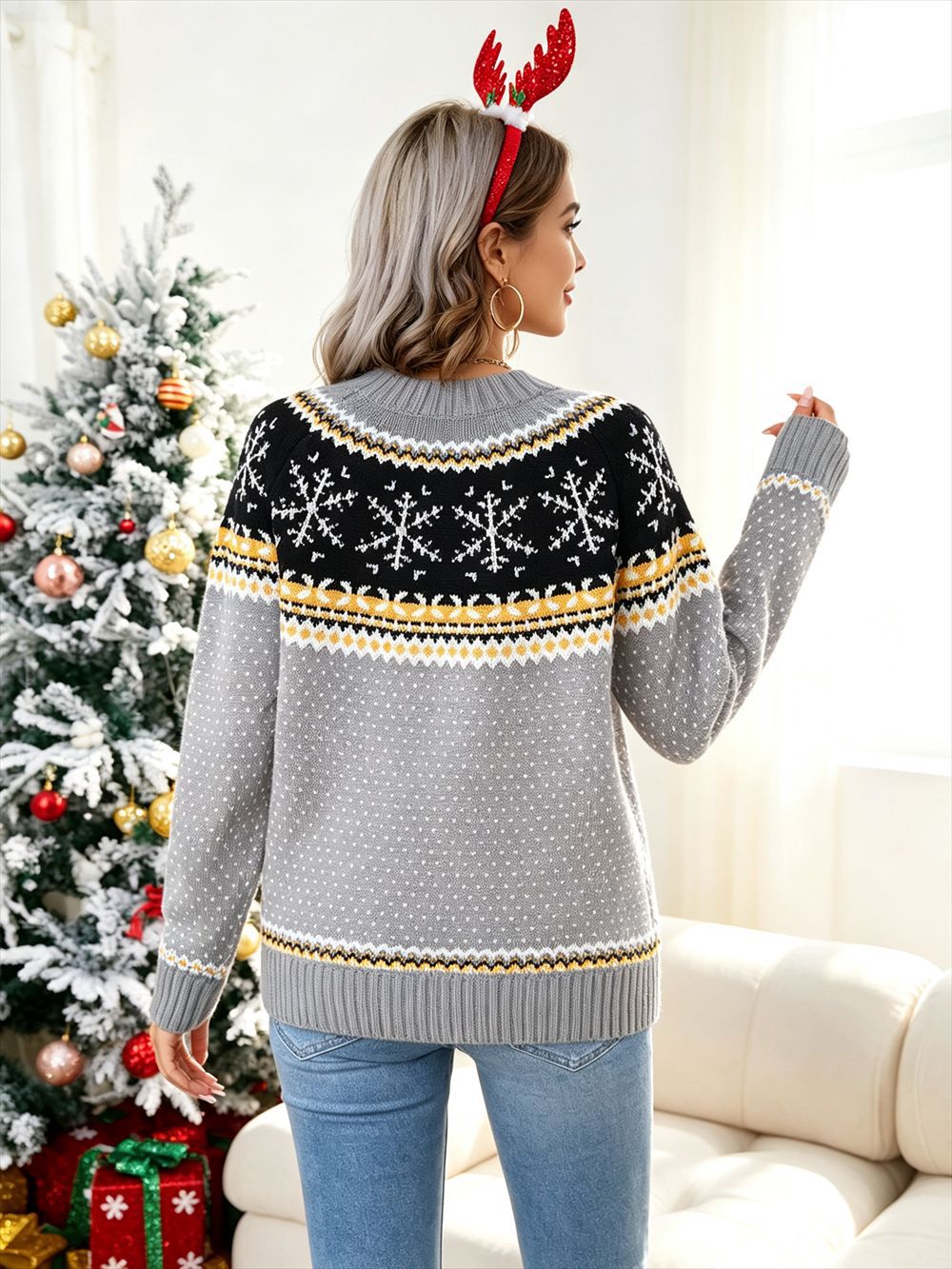 Snowflake Fair Isle Sweater