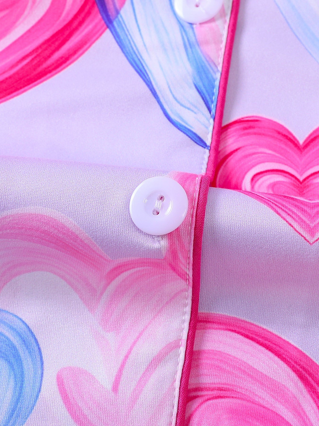 Brushstroke Hearts Pajama Set