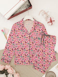 Cozy Autumn Icons Long Sleeve Pajama Set