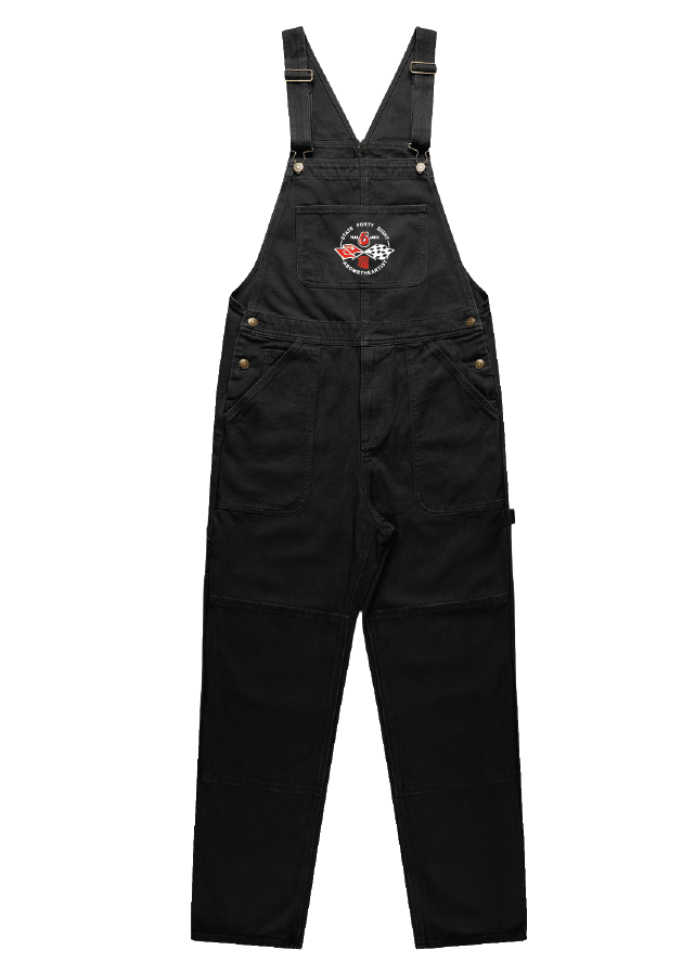 Men's Canvas Overalls ABOMB 5th Anniversary | Black & Red