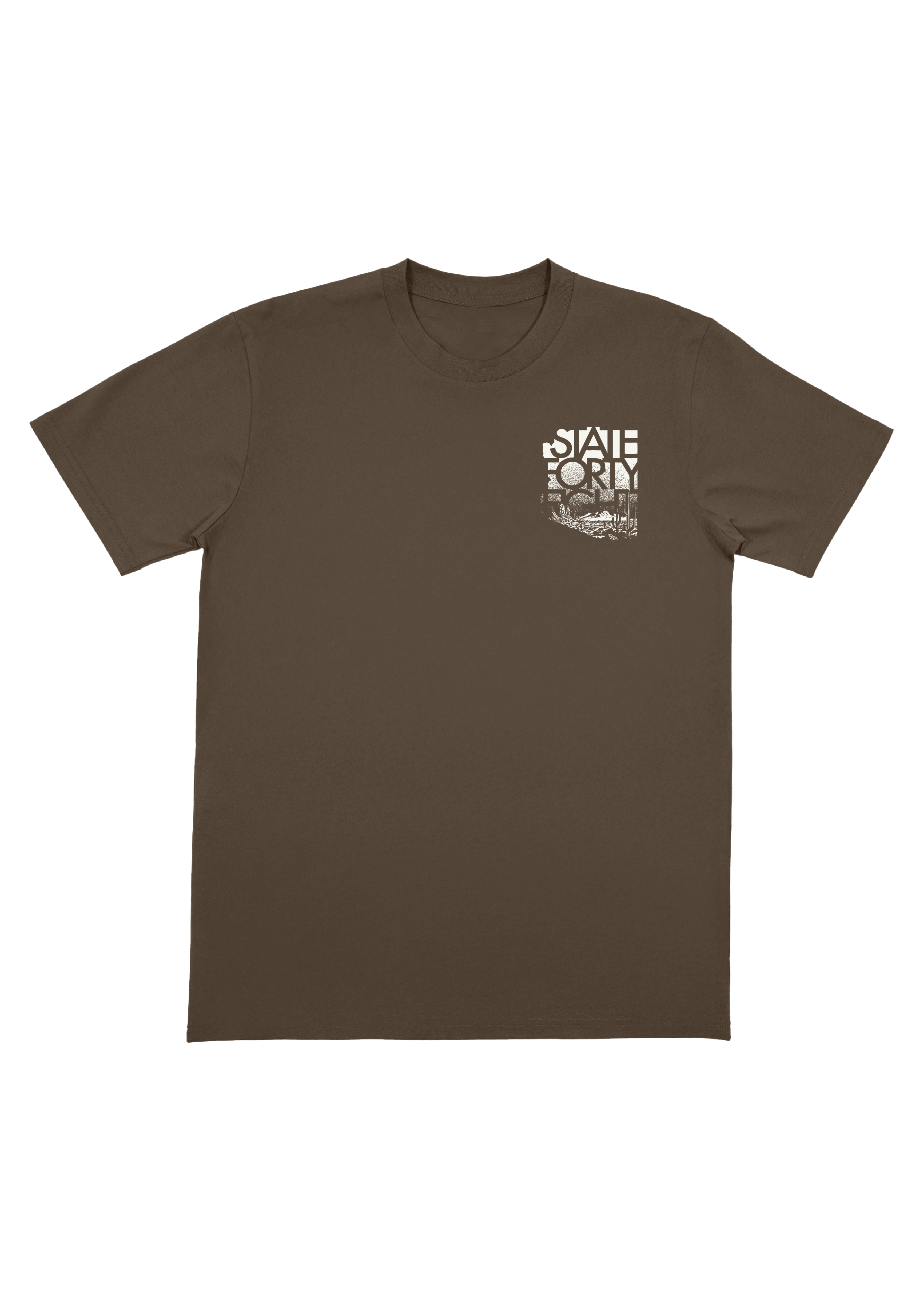 Men’s Crew Neck Desert Dissolve | Walnut