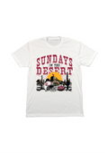Men's Crew Neck Sundays in the Desert | White