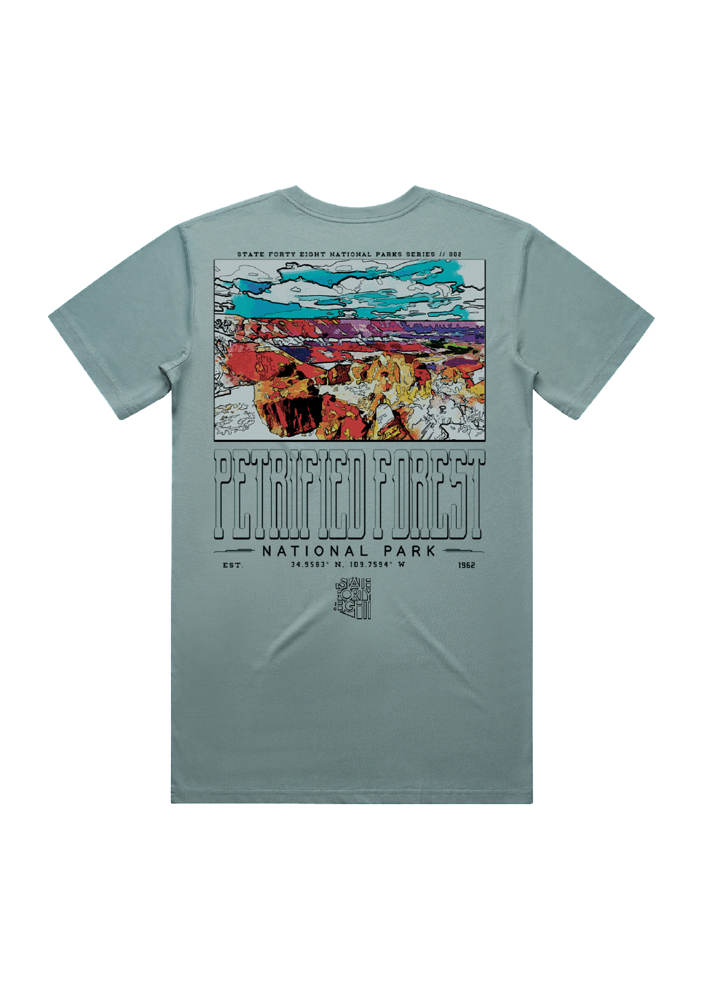 Men's Crew Neck Petrified Forest | Mineral