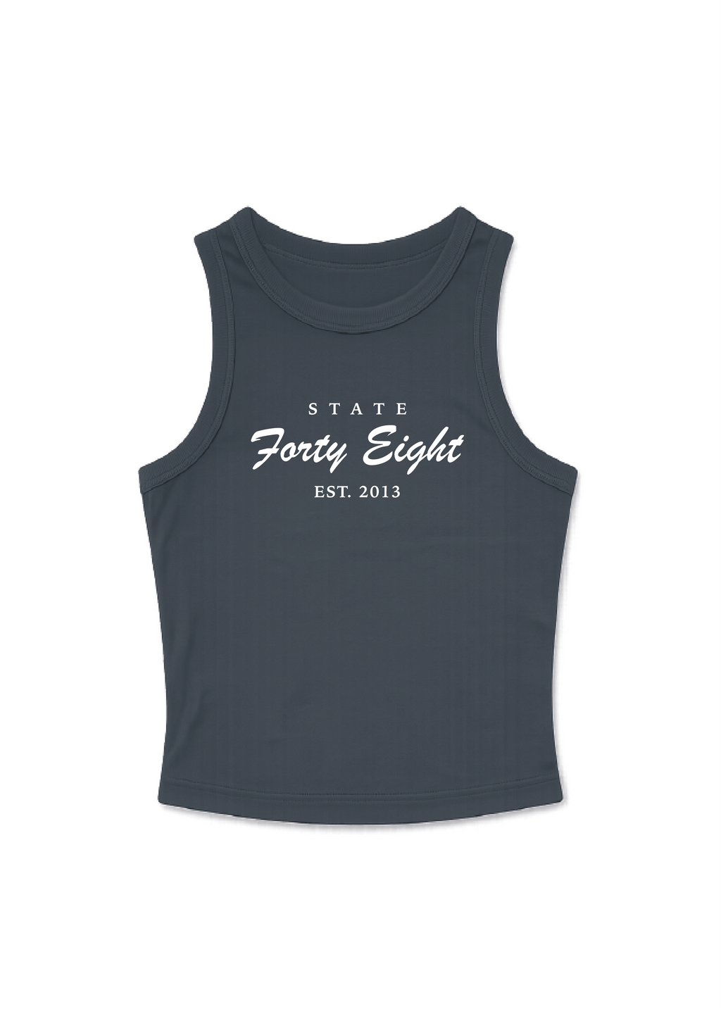 Women's Micro Rib Tank Classic Script | Vintage Navy
