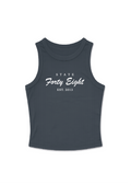 Women's Micro Rib Tank Classic Script | Vintage Navy