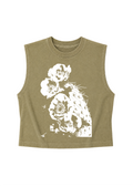Women's Heavy Muscle Tee Sonoran Bloom | Faded Army 