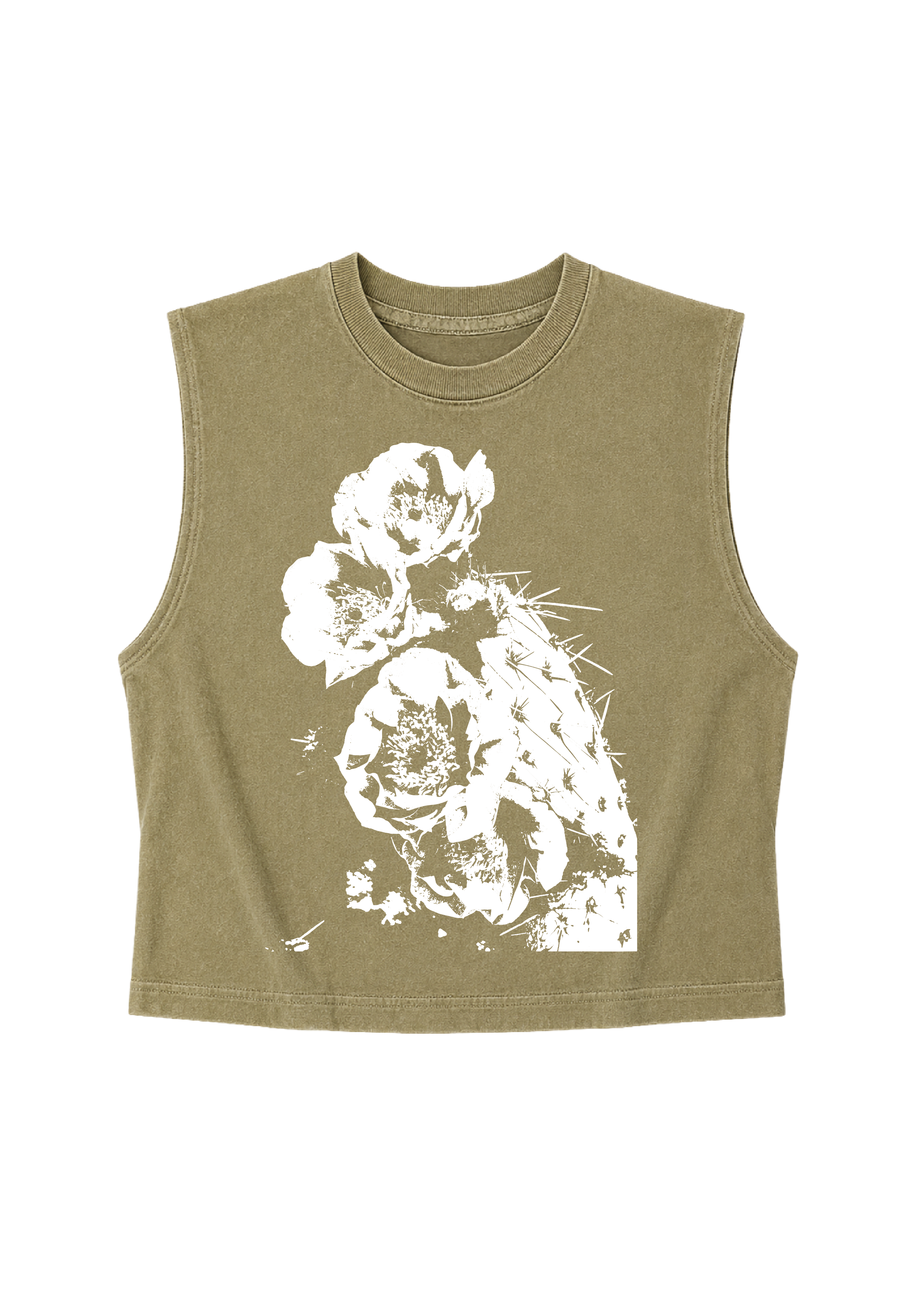 Women's Heavy Muscle Tee Sonoran Bloom | Faded Army 