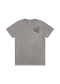 Women's Heavy Stone Wash Crew Neck Where The Sun Shines | Grey Stone