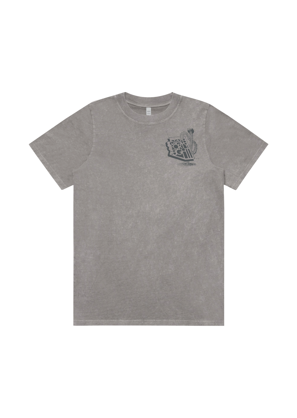 Women's Heavy Stone Wash Crew Neck Where The Sun Shines | Grey Stone