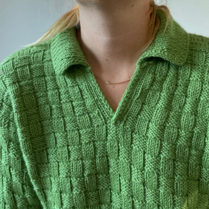 Easy Square Polo Sweater