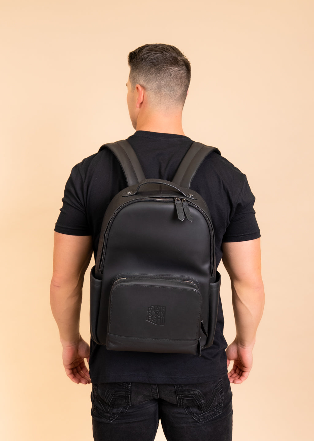 Leather Backpack | Black